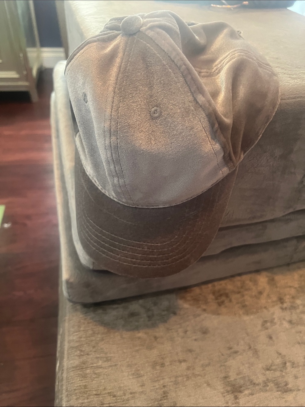 Washed Gray Baseball Cap